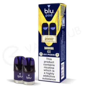 Banana Ice Blu Bar Prefilled Pods box
