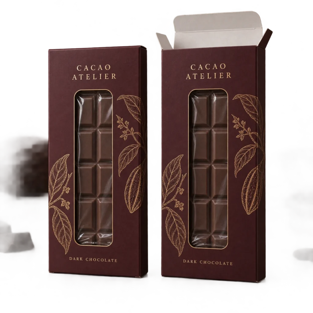 Chocolate Bar Box With Windows