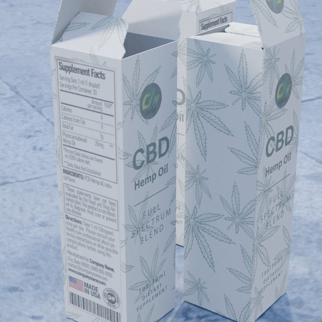 Hemp Oil Packaging Boxes