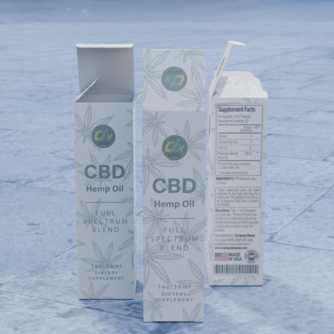 Hemp Oil Packaging Boxes